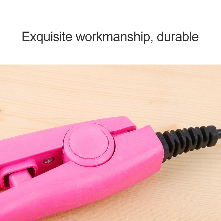 Mini-Haarglätter mit Keramik-Turmalinplatten Lockenstab