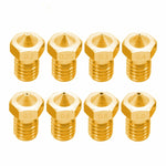 8 STK Bugatti 3D-Drucker Zubehör E3D-V5 V6 Düse M6 Gewinde Verbrauchsmaterialien Heißdüse, 1,75/0,3mm, 1,75/0,35mm, 1,75/0,4mm, 1,75/0,5mm, 1,75/0,6mm, 3/0,2mm, 3/0,3mm, 3/0,4mm, 3/0,8mm, 3/1,0mm, 3/0,25mm