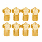 8 STK Bugatti 3D-Drucker Zubehör E3D-V5 V6 Düse M6 Gewinde Verbrauchsmaterialien Heißdüse, 1,75/0,3mm, 1,75/0,35mm, 1,75/0,4mm, 1,75/0,5mm, 1,75/0,6mm, 3/0,2mm, 3/0,3mm, 3/0,4mm, 3/0,8mm, 3/1,0mm, 3/0,25mm