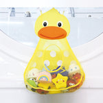 Baby Shower Badewannenspielzeug Aufbewahrungsnetz mit starken Saugnäpfen, Gelb, Grün