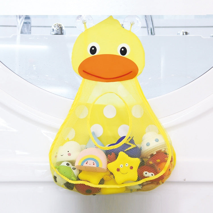 Baby Shower Badewannenspielzeug Aufbewahrungsnetz mit starken Saugnäpfen, Gelb, Grün