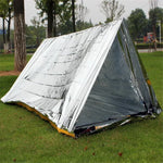 Notfall Zeltdecke Rettungsdecke Erste-Hilfe Sonnenschutz Isolation Decke, Silber, Orange