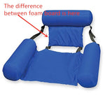 Aufblasbare Hängematte Faltbarer Doppelzweck Rückenlehne Schwimmend Drainage Gegenstrom Freizeitliegestuhl Schwimmbett Sofa, Mit Schaumstoffplatte, Ohne Schaumstoffplatte