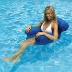Aufblasbare Hängematte Faltbarer Doppelzweck Rückenlehne Schwimmend Drainage Gegenstrom Freizeitliegestuhl Schwimmbett Sofa, Mit Schaumstoffplatte, Ohne Schaumstoffplatte