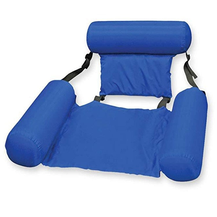 Aufblasbare Hängematte Faltbarer Doppelzweck Rückenlehne Schwimmend Drainage Gegenstrom Freizeitliegestuhl Schwimmbett Sofa, Mit Schaumstoffplatte, Ohne Schaumstoffplatte