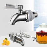 Getränkespender Wein-Fasshahn Zapfhahn Edelstahl Kaffee-Saft-Wasserhahn, 12mm, 16mm
