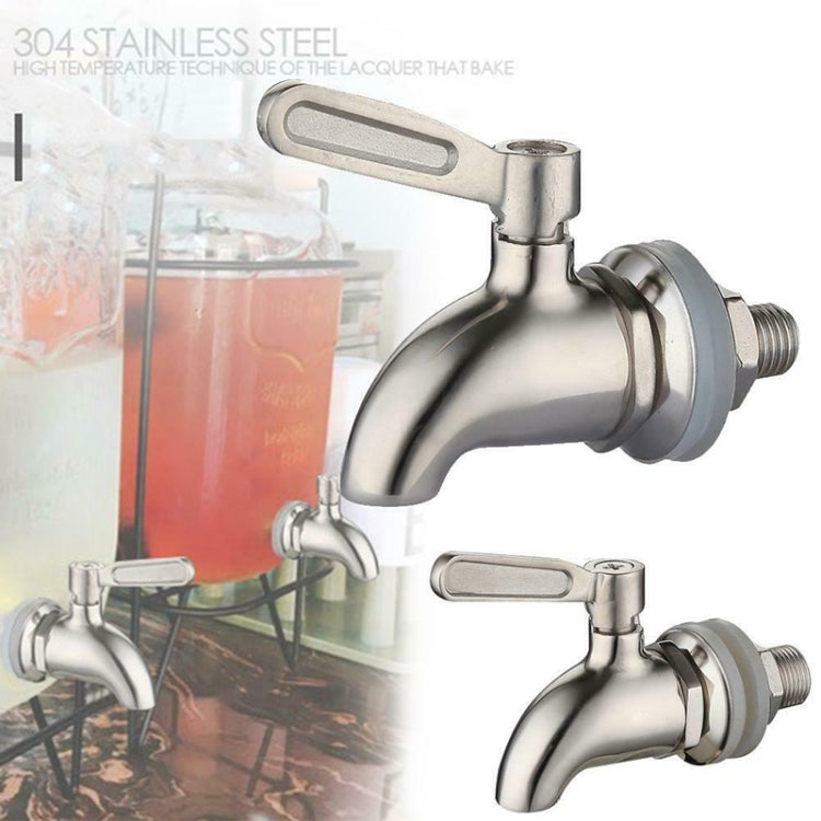 Getränkespender Wein-Fasshahn Zapfhahn Edelstahl Kaffee-Saft-Wasserhahn, 12mm, 16mm