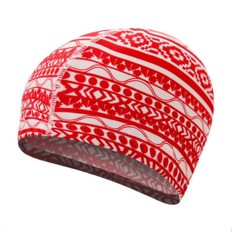 Bequeme Stoff-Schwimmkappe für Männer und Frauen, Stoff-Schwimmkappe (Roter Streifen-12), Stoff-Schwimmkappe (Blauer Streifen-11), Stoff-Schwimmkappe (Rot-21), Stoff-Schwimmkappe (Blau-22)