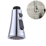 Küchenhupen-Taster schaltbar, Pausierbarer Wasserhahn, Sprinkler, Wasserspardüse, Sprühfilter, Verchromt, Gebürstetes Nickel