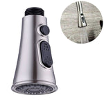 Küchenhupen-Taster schaltbar, Pausierbarer Wasserhahn, Sprinkler, Wasserspardüse, Sprühfilter, Verchromt, Gebürstetes Nickel