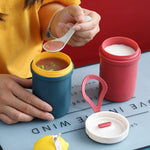 Kreativer Kunststoff-Frühstücksgetränke-Porridge-Suppen-Verbrühschutz-Mikrowellen-Suppenbecher