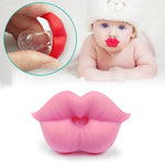 3 STÜCK Neugeborenen-Schnuller Rote Lippen Lustige Silikon-Babyschnuller Beißringe Beruhigungsschnuller