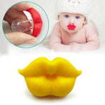3 STÜCK Neugeborenen-Schnuller Rote Lippen Lustige Silikon-Babyschnuller Beißringe Beruhigungsschnuller