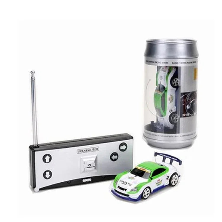 Mini-RC-Auto im Cola-Dosen-Design, ferngesteuert, Mikro-Rennwagen, Grün+Weiß, Schwarz, Grün, Rot, Blau, Gelb, Gold, Schwarz+Orange