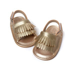 Legere modische PU-Fransen Babysandalen, 11cm/76g, 12cm/83g, 13cm/93g