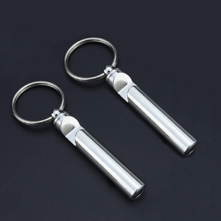 2 STÜCK Metallpfeife Flaschenöffner Schlüsselanhänger Kreativer multifunktionaler Schlüsselring-Anhänger, Gold, Silber
