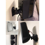 Paar Schwarze Surround-Sound-Lautsprecher-Wandhalterungen 45 Grad drehbares Design TV-Wandhalterung 8 x 4,5 x 5,8cm