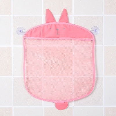 Cartoon Wandbehang Küche Bad Aufbewahrungstaschen Gestrickte Netztasche Baby Badespielzeug Shampoo Organizer
