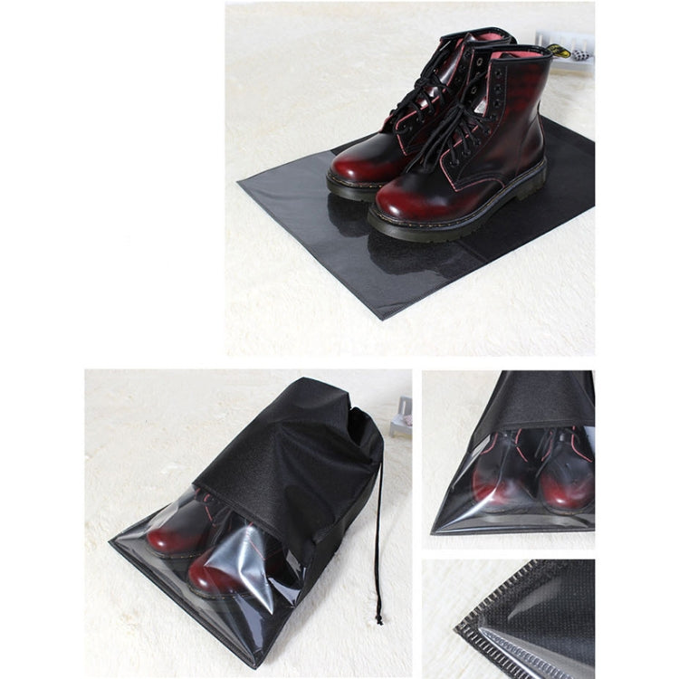 10 Stück Wasserdichte Schuhe Aufbewahrungsbeutel Tragbare Reise-Organizer Kordelzugtasche Hülle Vlies-Organizer, 32x44cm, 27x36cm