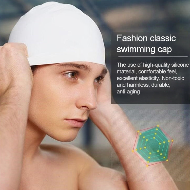 Glänzende nahtlose reine Silikon Hochelastische professionelle Schwimmkappe, Glänzend nahtlos (Blau), Glänzend nahtlos (Weiß), Glänzend nahtlos (Rot), Glänzend nahtlos (Lila), Glänzend nahtlos (Gelb)