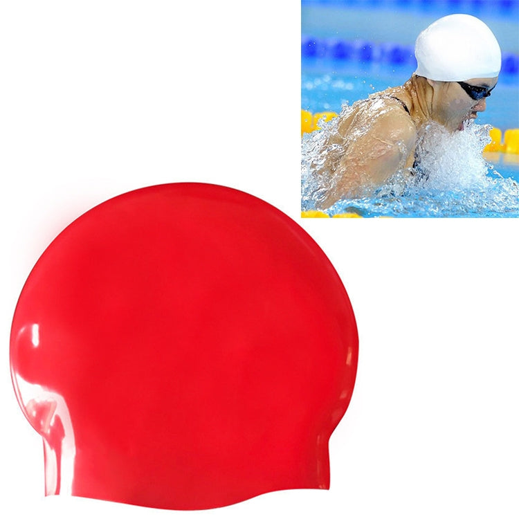 Glänzende nahtlose reine Silikon Hochelastische professionelle Schwimmkappe, Glänzend nahtlos (Blau), Glänzend nahtlos (Weiß), Glänzend nahtlos (Rot), Glänzend nahtlos (Lila), Glänzend nahtlos (Gelb)