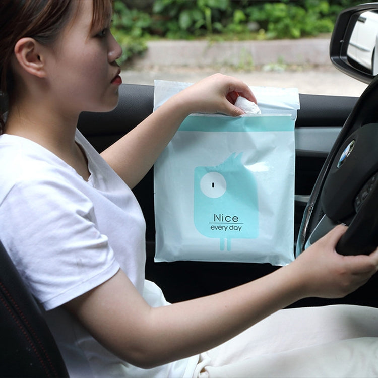 15 Stück kreative niedliche Auto-Mülltüten zum Aufkleben, Reinigungsbeutel für den Autoinnenraum