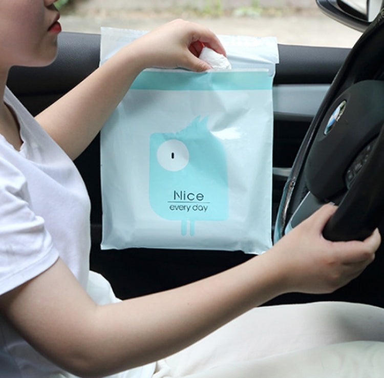 15 Stück kreative niedliche Auto-Mülltüten zum Aufkleben, Reinigungsbeutel für den Autoinnenraum