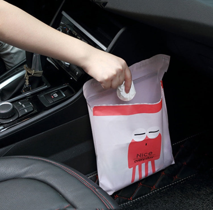 15 Stück kreative niedliche Auto-Mülltüten zum Aufkleben, Reinigungsbeutel für den Autoinnenraum