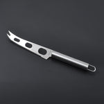 Edelstahl Käsemesser mit Gabelspitze Käse Buttermesser Käseschneider Butter Pizzaschneider, Käsemesser