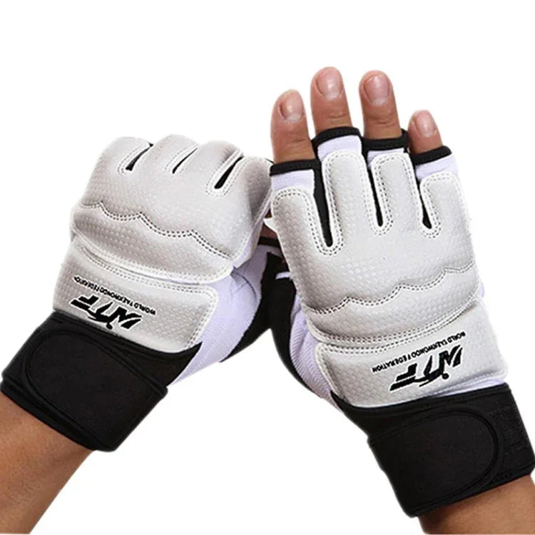 Halbfinger Sandsack-Boxhandschuhe für Erwachsene, PU-Leder Fitness Sparring Taekwondo Handschuhe, XS, S, M, L, XL, XXL