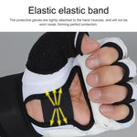 Halbfinger Sandsack-Boxhandschuhe für Erwachsene, PU-Leder Fitness Sparring Taekwondo Handschuhe, XS, S, M, L, XL, XXL