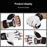 Halbfinger Sandsack-Boxhandschuhe für Erwachsene, PU-Leder Fitness Sparring Taekwondo Handschuhe, XS, S, M, L, XL, XXL