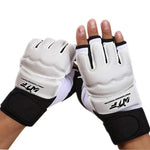 Halbfinger Sandsack-Boxhandschuhe für Erwachsene, PU-Leder Fitness Sparring Taekwondo Handschuhe, XS, S, M, L, XL, XXL