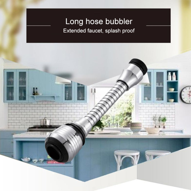 360 Grad drehbarer Küchenzubehör langer Wasserblubber-Filter, Wasserspar-Sprudlerdüse, Wasserhahn, langer Wasserblubber-Filter