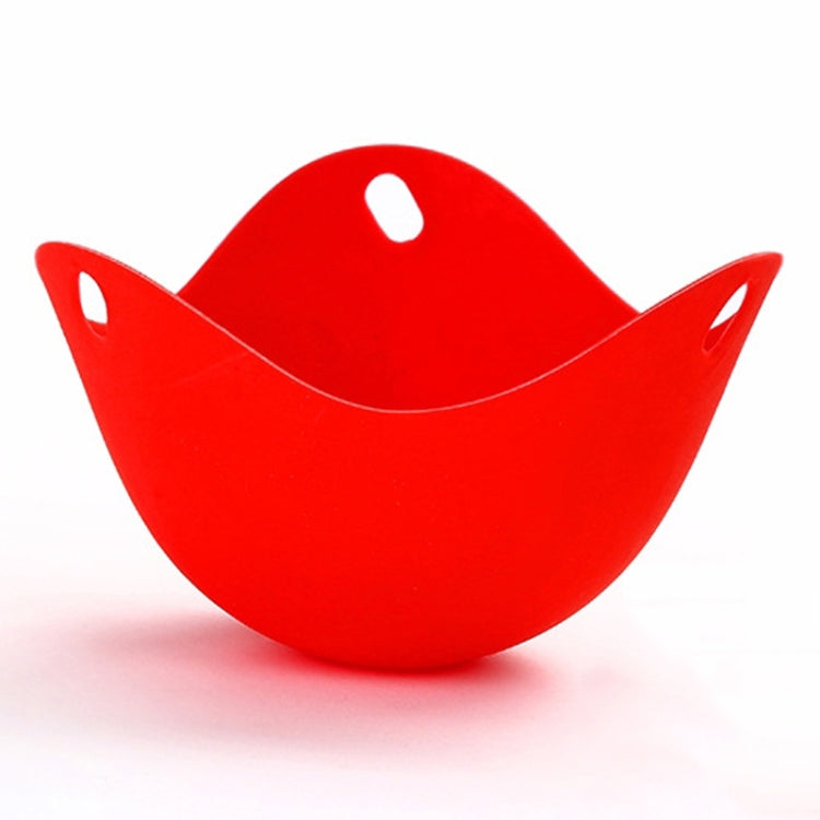 Silikon-Eierkocher Eierhalter Küchenutensilien Pfannkuchengeschirr Backformen Dampfeierplatte Tablett, Grün, Rot, 4 Stück gedämpfte Eier