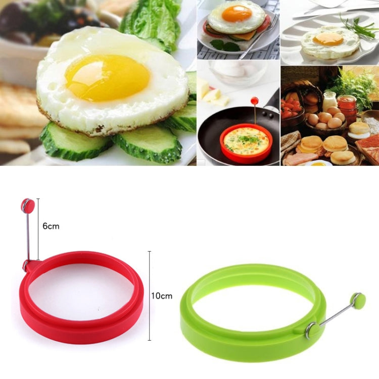 DIY Frühstück Rund Silikon Eierring Spiegelei Form Pfannkuchenring Antihaft Küchenbackform, Rund, Blau, Rund, Grün, Rund, Orange, Rund, Rot