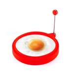 DIY Frühstück Rund Silikon Eierring Spiegelei Form Pfannkuchenring Antihaft Küchenbackform, Rund, Blau, Rund, Grün, Rund, Orange, Rund, Rot
