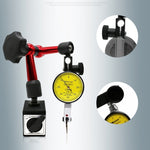 Magnetfuß Universeller mechanischer magnetischer Uhrenständer Zifferblatt-Indikatorhalter, Universeller kleiner Tisch, Hebel-Zifferblatt-Indikator