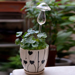 Mushroom Shape House Plants Flowers Water Feeder Automatic Self Watering Clear Glass Devices
