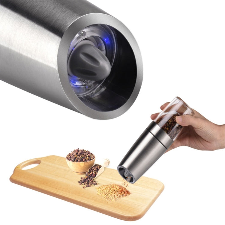 Automatische elektrische Pfeffermühle Salzmühle mit LED-Beleuchtung, Automatische elektrische Pfeffermühle