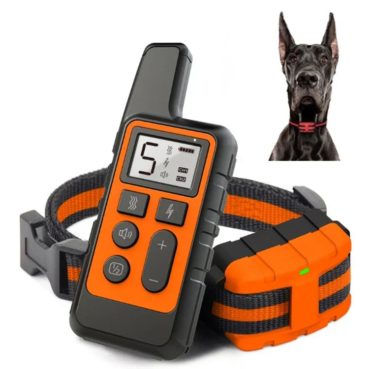 500 m Hundetrainings-Bellstopper mit Fernbedienung, Elektroschock, wasserdichtem elektronischem Halsband