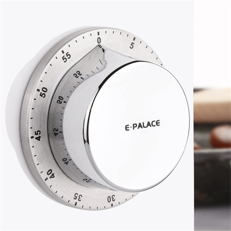 E-PALACE Magnetischer Timer Küchen-Edelstahl-Timer Kreativer Wecker Mechanischer Erinnerungs-Countdown Pomodoro, E-PALACE Magnetischer Timer