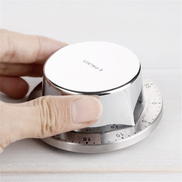 E-PALACE Magnetischer Timer Küchen-Edelstahl-Timer Kreativer Wecker Mechanischer Erinnerungs-Countdown Pomodoro, E-PALACE Magnetischer Timer