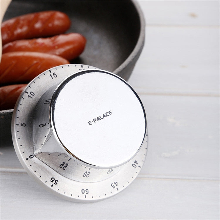 E-PALACE Magnetischer Timer Küchen-Edelstahl-Timer Kreativer Wecker Mechanischer Erinnerungs-Countdown Pomodoro, E-PALACE Magnetischer Timer