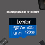 Lexar 633x 128GB Hochgeschwindigkeits-Fahrrekorder, dedizierte TF-Karte, Handy-Speicherkarte, 128GB