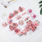 18-teiliges Set Baby-Haaraccessoires für Mädchen, Haarnadeln, Haarringe, in Box, TBD077045401A, TBD077045401B, TBD077045401C, TBD077045401D, TBD077045401E