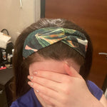 Sommerliche Haarbänder im Boho-Stil für Damen, Retro-Kreuzknoten-Turban