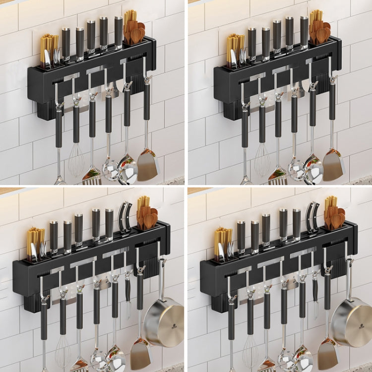 Küchen-Wandregal ohne Bohren Essstäbchenhalter, gebürstet 30cm, gebürstet 40cm, gebürstet 50cm, gebürstet 60cm, schwarz 30cm, schwarz 40cm, schwarz 50cm, schwarz 60cm