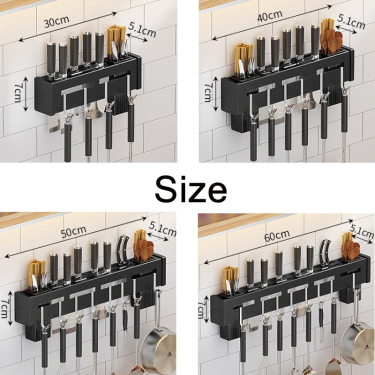 Küchen-Wandregal ohne Bohren Essstäbchenhalter, gebürstet 30cm, gebürstet 40cm, gebürstet 50cm, gebürstet 60cm, schwarz 30cm, schwarz 40cm, schwarz 50cm, schwarz 60cm