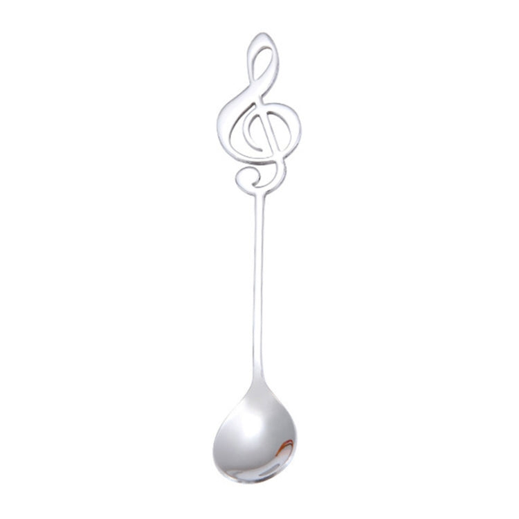 Kreativer Notenlöffel Kaffee Rührlöffel Edelstahl Titan Musik-Bar-Löffel Geschenk